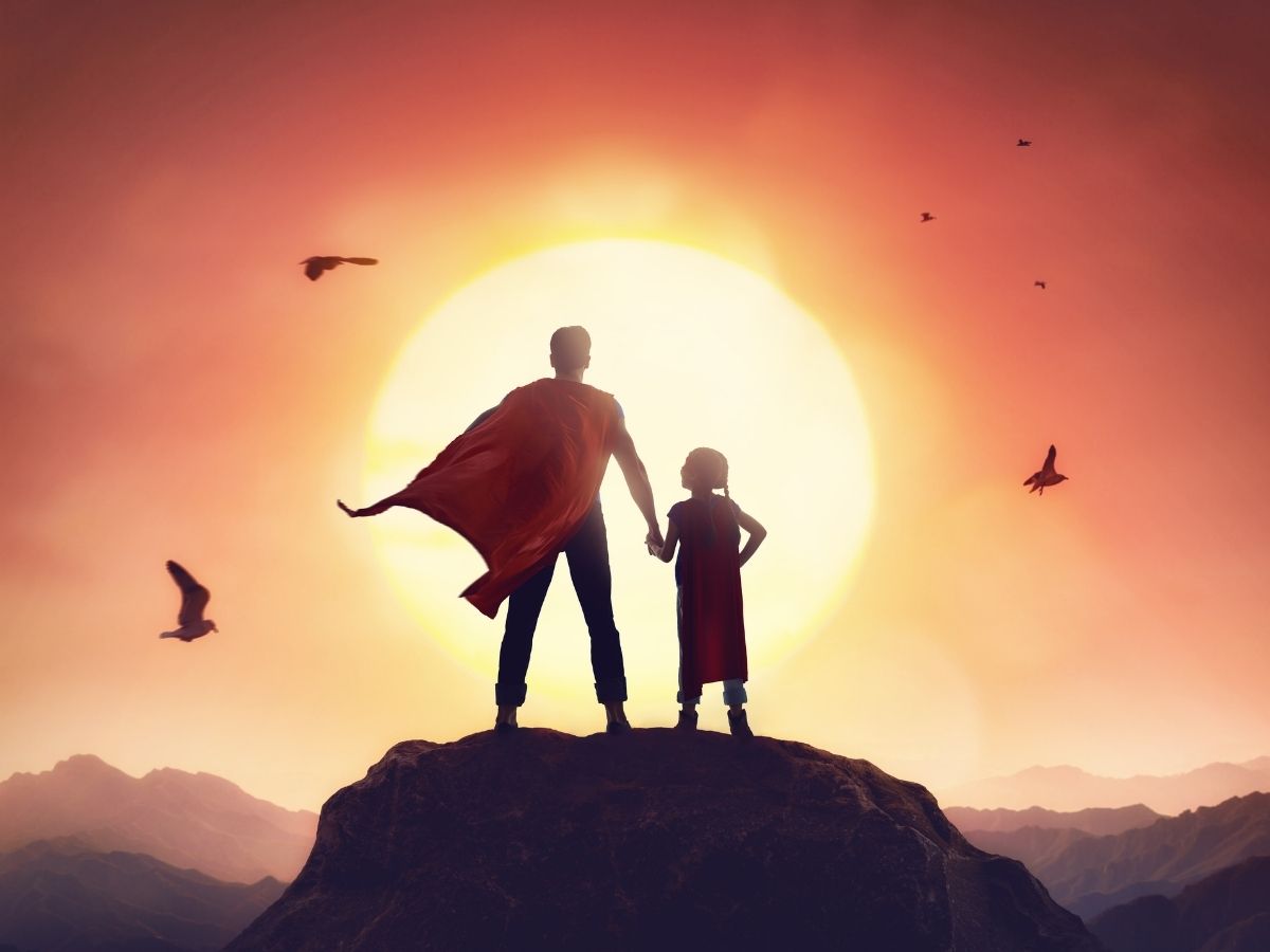 Superhero with Child